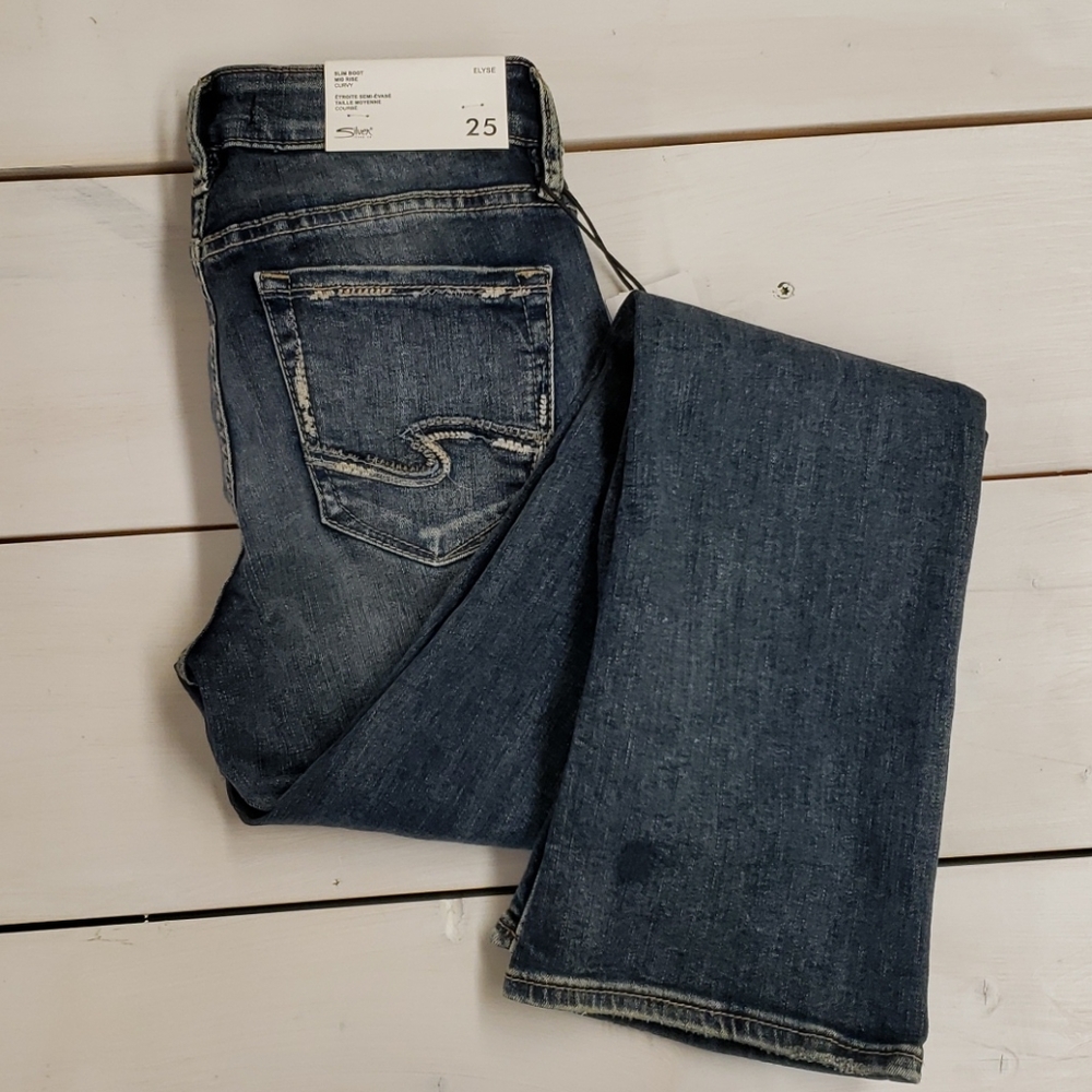 Silver Jeans, Elyse Slim Boot NWT